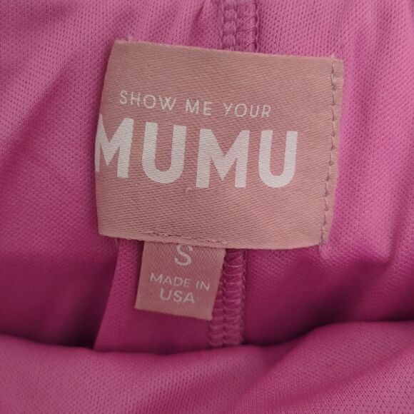 SHOW ME YOUR MUMU Why Knot Pink Sequin Skirt small - Picture 5 of 7